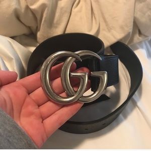 Authentic Silver Gucci Belt